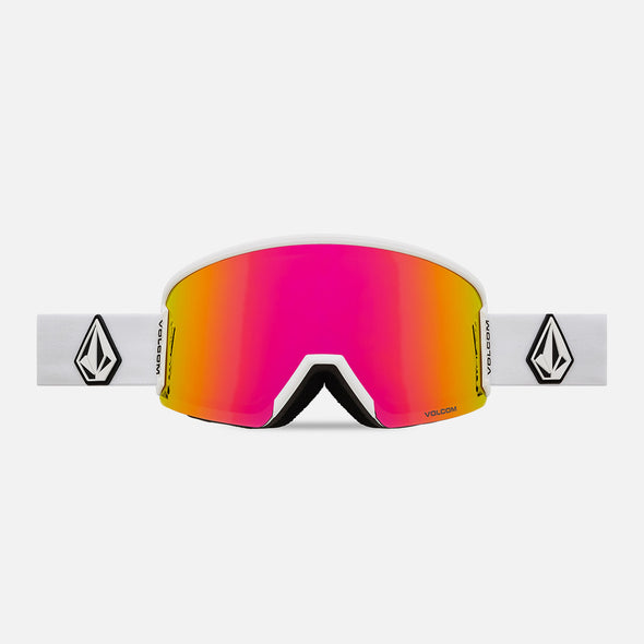 VOLCOM Garden 2 Goggle 2025 - Matte White/Pink Chrome
