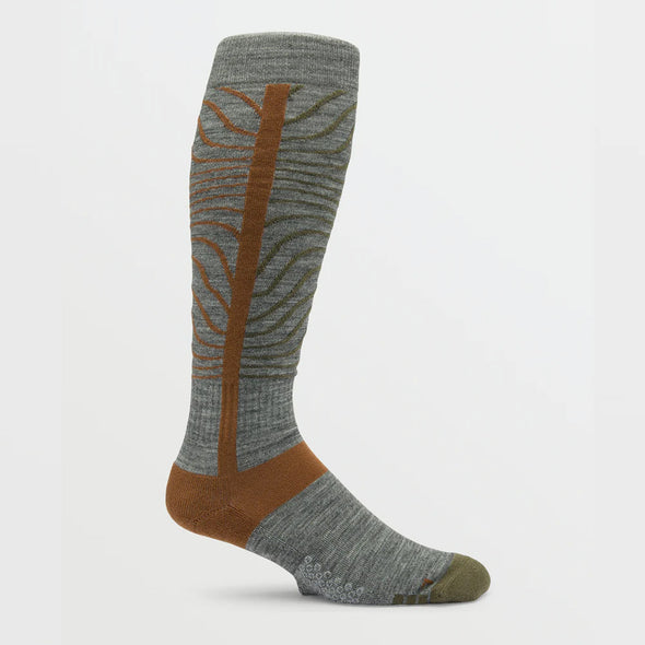 VOLCOM Heavy Over-The-Calf Snow Sock - Heather Grey