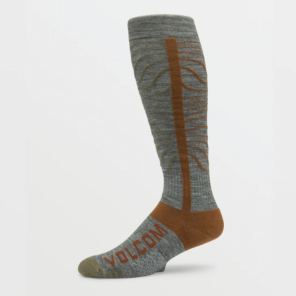 VOLCOM Heavy Over-The-Calf Snow Sock - Heather Grey