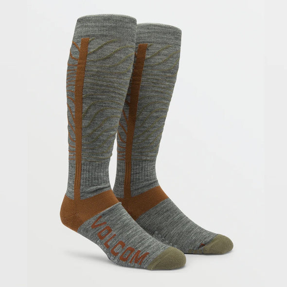 VOLCOM Heavy Over-The-Calf Snow Sock - Heather Grey