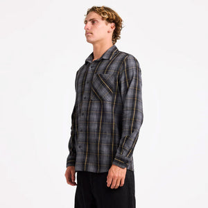 VOLCOM Heavy Twills Flannel Shirt - Gloss Black