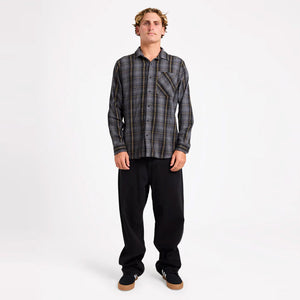 VOLCOM Heavy Twills Flannel Shirt - Gloss Black