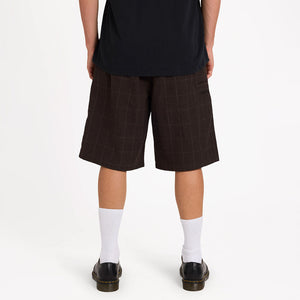 VOLCOM Holter Pleat Short - Brown Stone