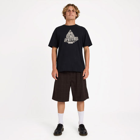 VOLCOM Holter Pleat Short - Brown Stone