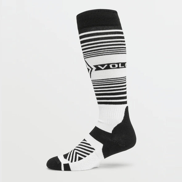 VOLCOM Horizon Wool Blend Over-The-Calf Snow Sock - White