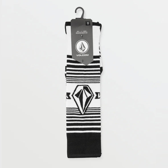 VOLCOM Horizon Wool Blend Over-The-Calf Snow Sock - White