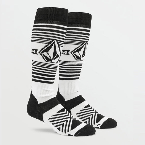 VOLCOM Horizon Wool Blend Over-The-Calf Snow Sock - White