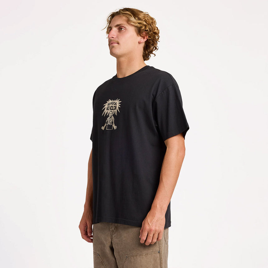 VOLCOM I Go Psycho Loose Tee - Black