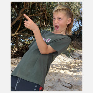 VOLCOM Kids Angst Youth Tee - Squadron Green