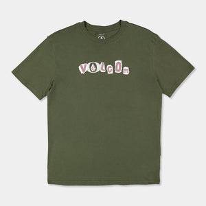 VOLCOM Kids Angst Youth Tee - Squadron Green