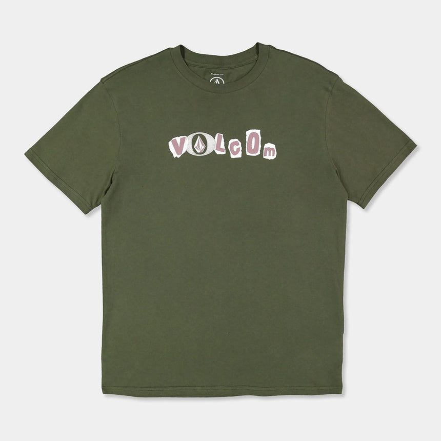 VOLCOM Kids Angst Youth Tee - Squadron Green