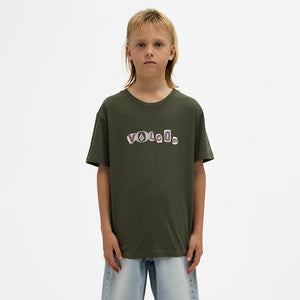 VOLCOM Kids Angst Youth Tee - Squadron Green