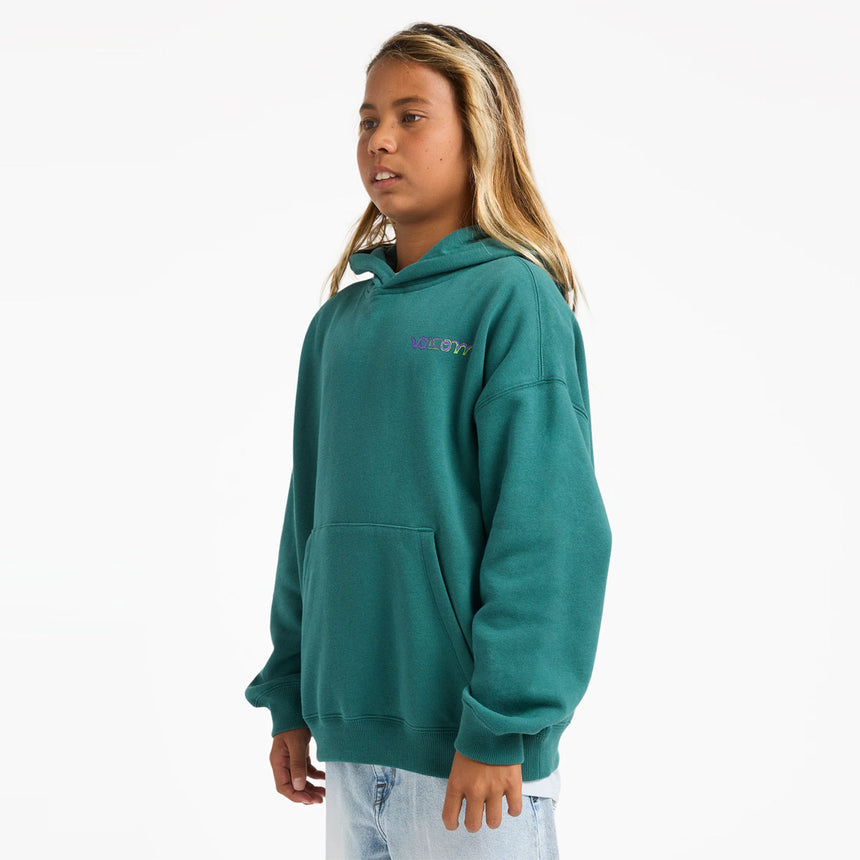 VOLCOM Kids Featured Artist Ben Sanaire Pullover - Rifle Green