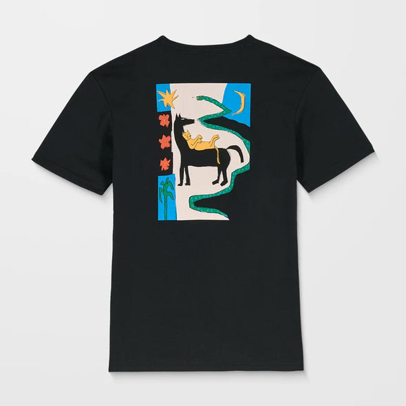 VOLCOM Kids Longosnake Tee - Black