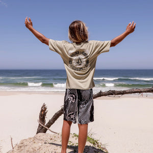 VOLCOM Kids Round Out Youth Tee - Green Tea