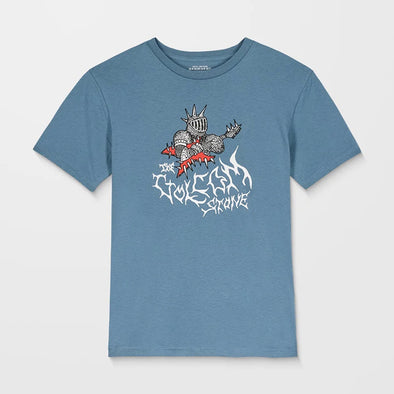VOLCOM Kids Spikesnight Tee - Blue Wash