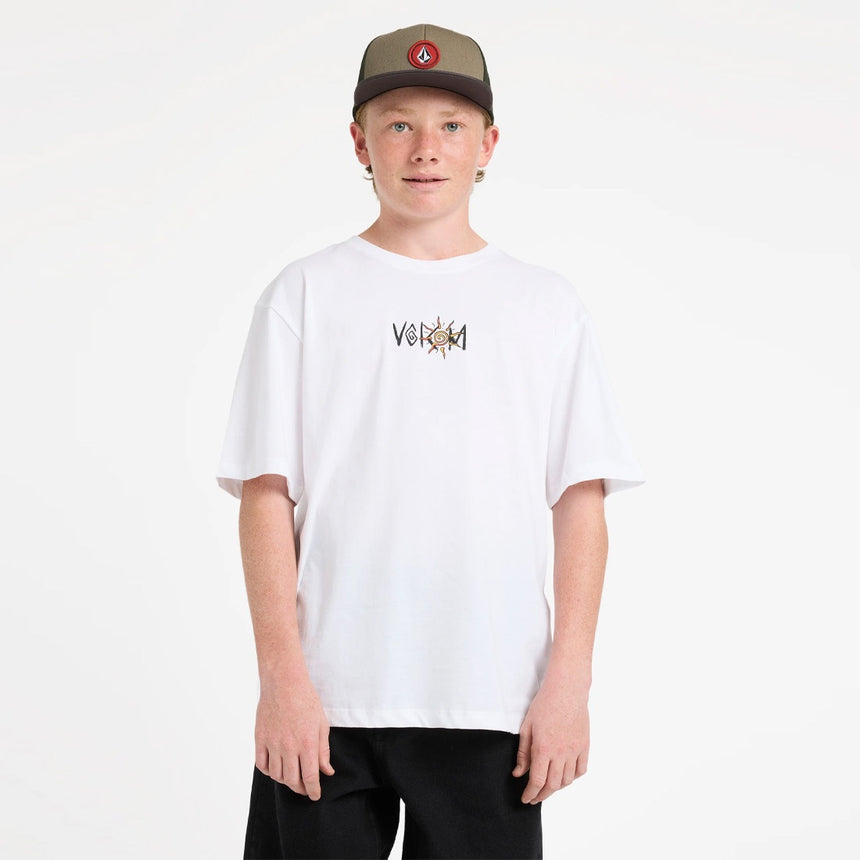 VOLCOM Kids Sunfish Basic Tee - White