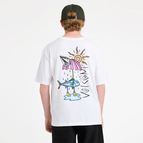 VOLCOM Kids Sunfish Basic Tee - White
