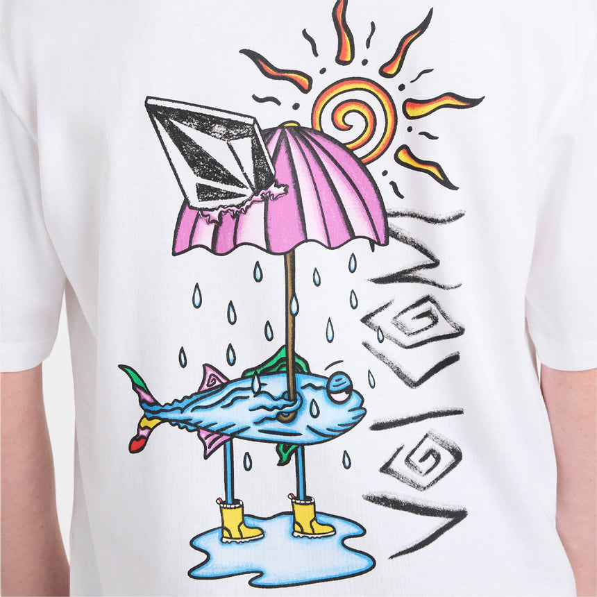 VOLCOM Kids Sunfish Basic Tee - White