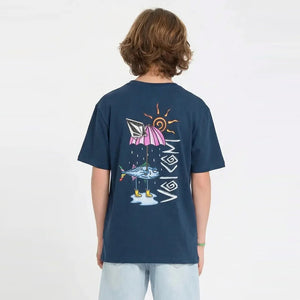 VOLCOM Kids Sunfish Tee - Dust Bowl Indigo