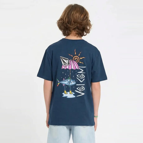 VOLCOM Kids Sunfish Tee - Dust Bowl Indigo