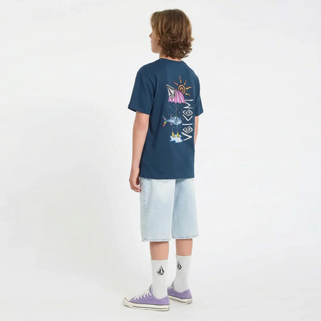 VOLCOM Kids Sunfish Tee - Dust Bowl Indigo