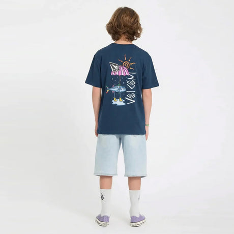 VOLCOM Kids Sunfish Tee - Dust Bowl Indigo