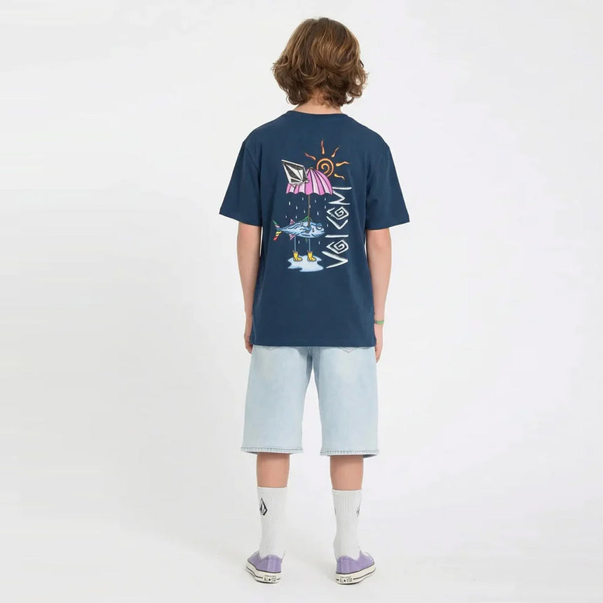 VOLCOM Kids Sunfish Tee - Dust Bowl Indigo