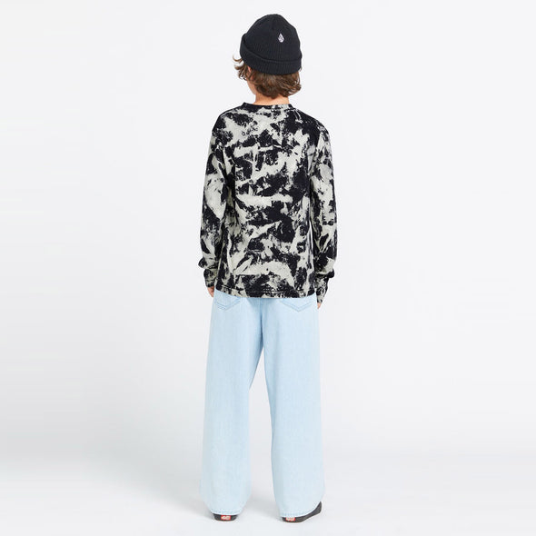 VOLCOM Kids Tetsunori Long Sleeve Tee - Black/White