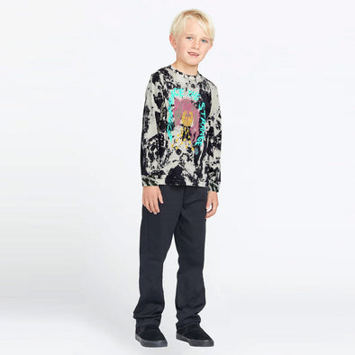 VOLCOM Kids Tetsunori Long Sleeve Tee - Black/White