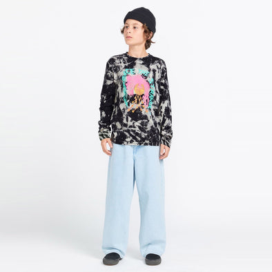 VOLCOM Kids Tetsunori Long Sleeve Tee - Black/White