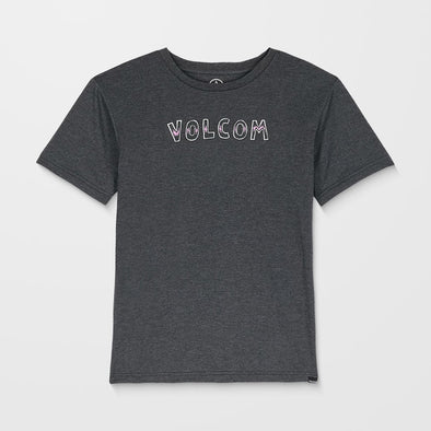 VOLCOM Kids Volfire Tee - Heather Black