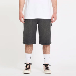 VOLCOM Kraftsman II Denim Short - Black/Grey