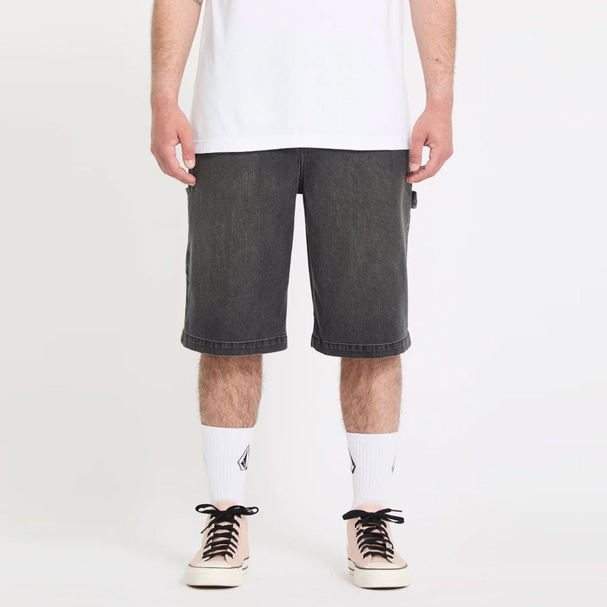 VOLCOM Kraftsman II Denim Short - Black/Grey