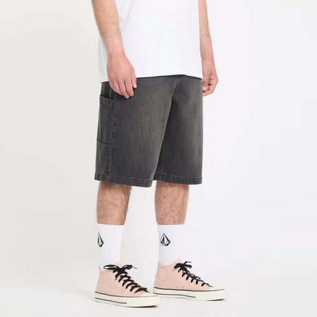 VOLCOM Kraftsman II Denim Short - Black/Grey