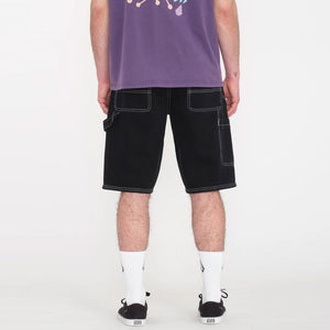 VOLCOM Labored Denim Utility Short - Black