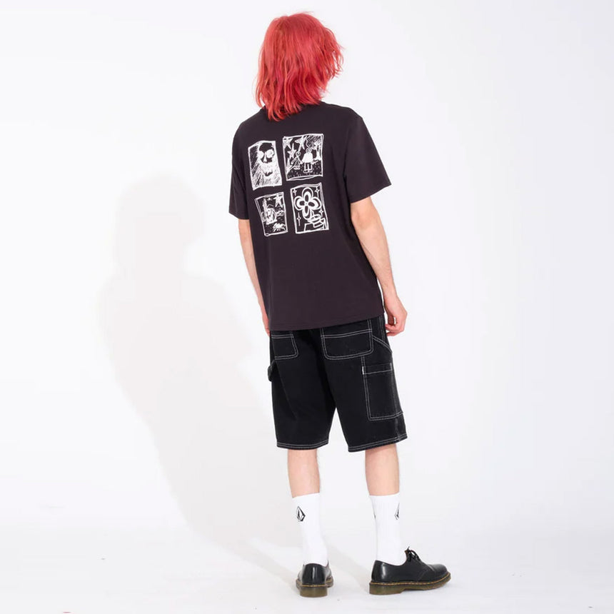 VOLCOM Labored Denim Utility Short - Black