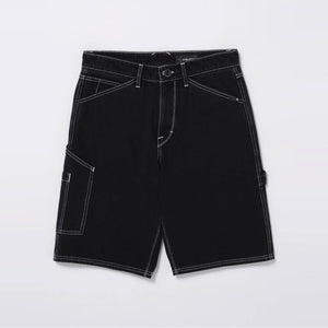 VOLCOM Labored Denim Utility Short - Black