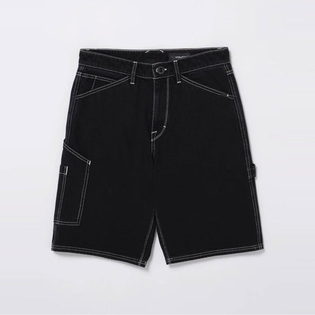 VOLCOM Labored Denim Utility Short - Black