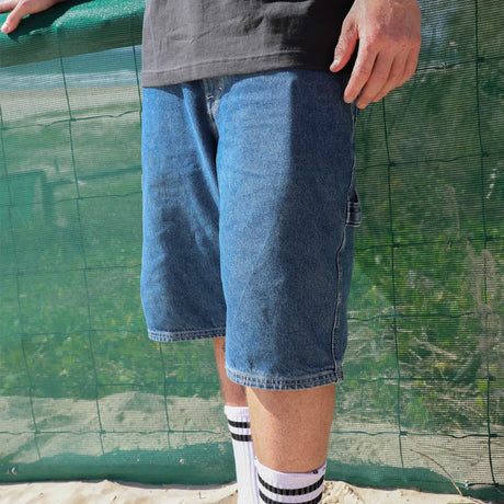 VOLCOM Labored Denim Utility Short - Indigo Ridge Wash