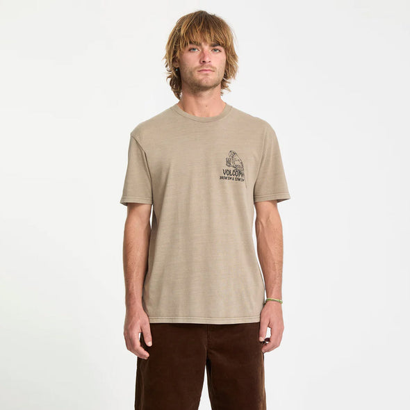 VOLCOM Liquor Locker Tee - Brindle