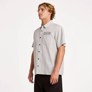 VOLCOM Magna Short Sleeve Shirt - Tower Grey