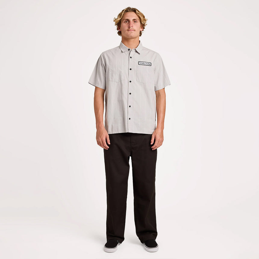 VOLCOM Magna Short Sleeve Shirt - Tower Grey