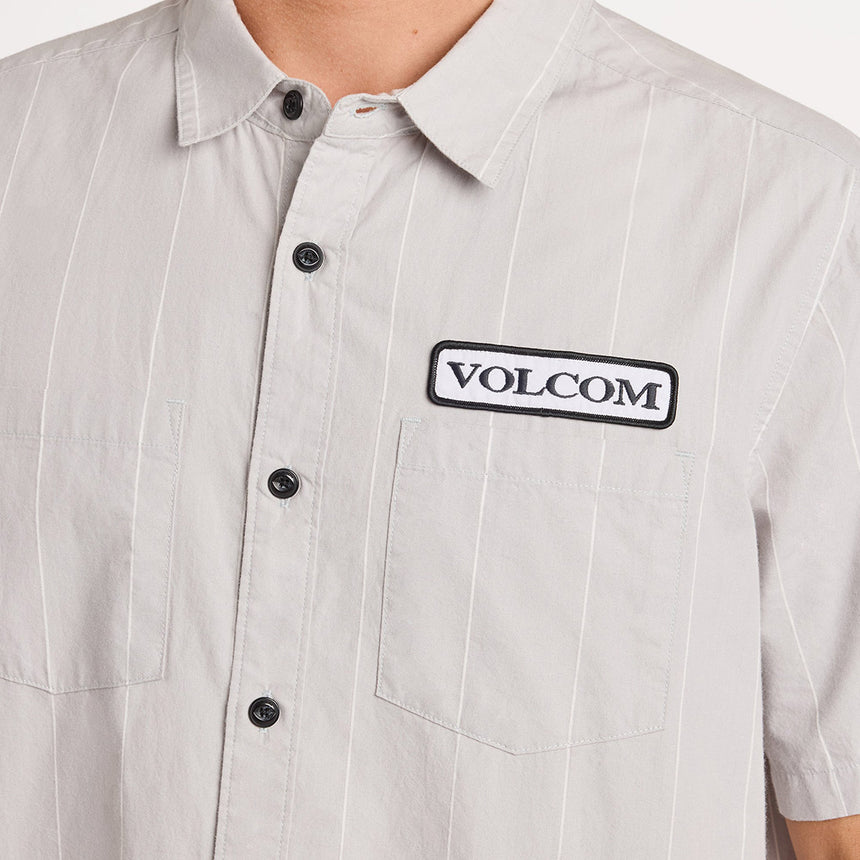 VOLCOM Magna Short Sleeve Shirt - Tower Grey