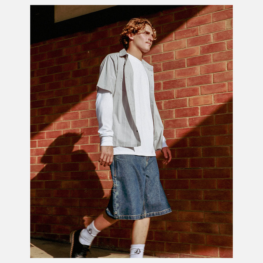 VOLCOM Magna Short Sleeve Shirt - Tower Grey