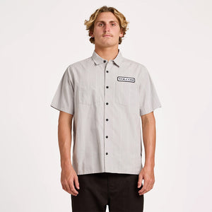 VOLCOM Magna Short Sleeve Shirt - Tower Grey