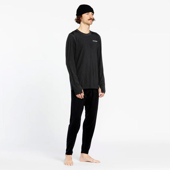 VOLCOM Merino Blend Base Layer Crew - Black