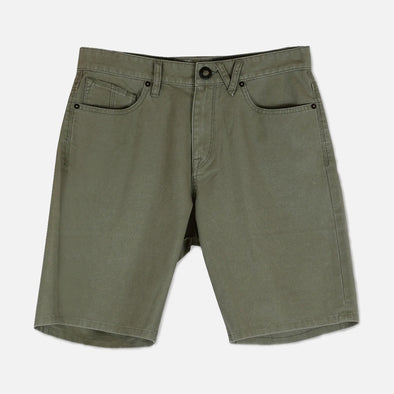 VOLCOM Modown Canvas 5 Pocket Short - Army Green Combo