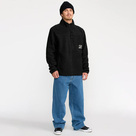 VOLCOM Nelson Sherpa Full Zip Fleece - Black