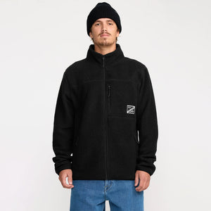 VOLCOM Nelson Sherpa Full Zip Fleece - Black